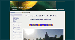 Desktop Screenshot of halsteaddistricttennisleague.com