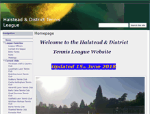 Tablet Screenshot of halsteaddistricttennisleague.com